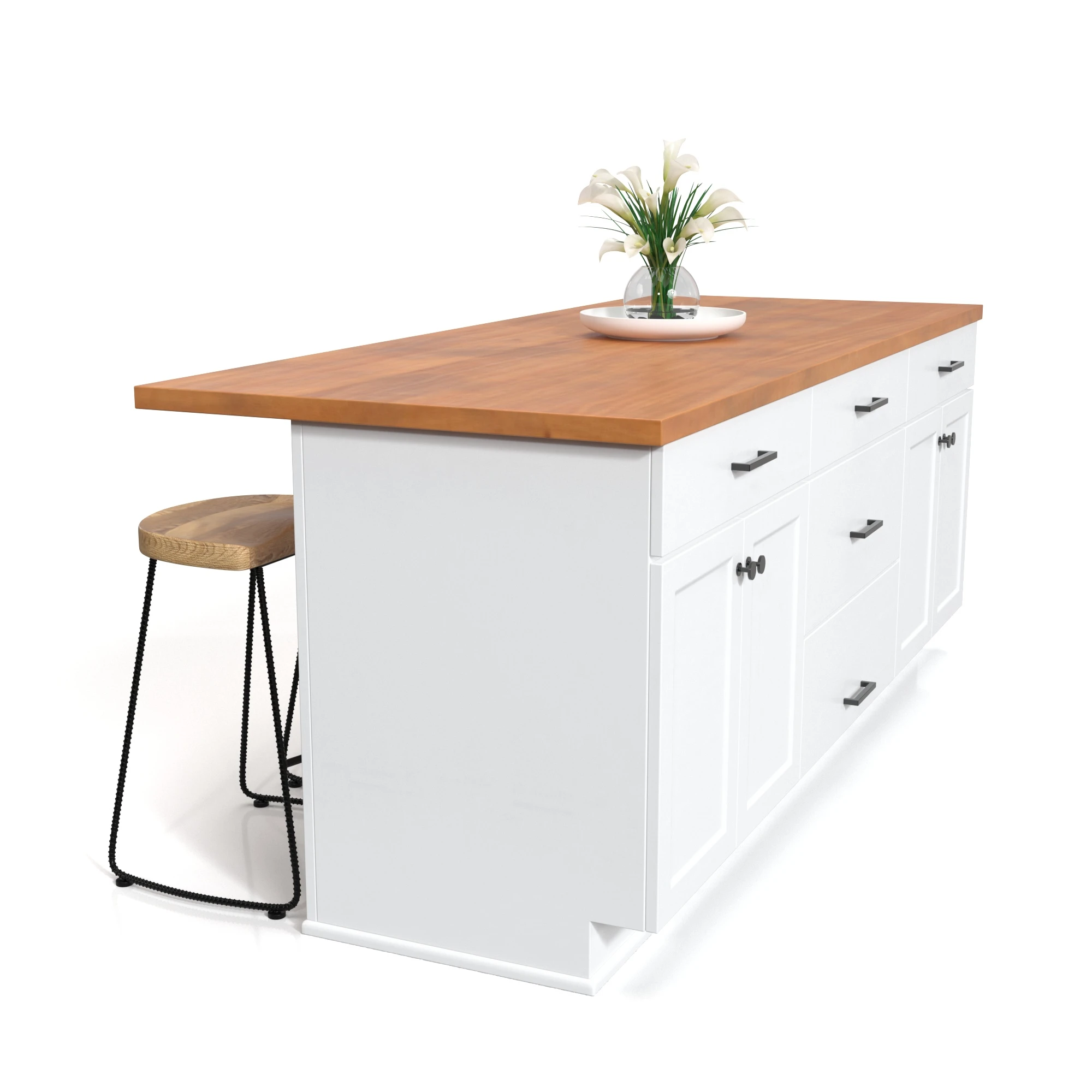 Kitchen Island Countertop 07 3D Model_01